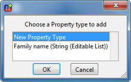 Choosing new property type