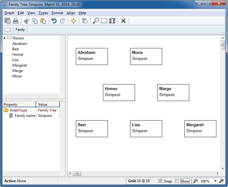 Diagram Editor with some objects
