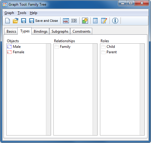 Graph Tool Types modifications