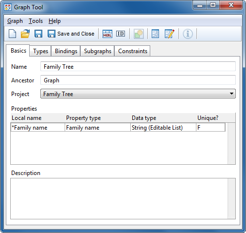 Graph Tool with property