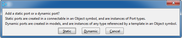 Selecting static port