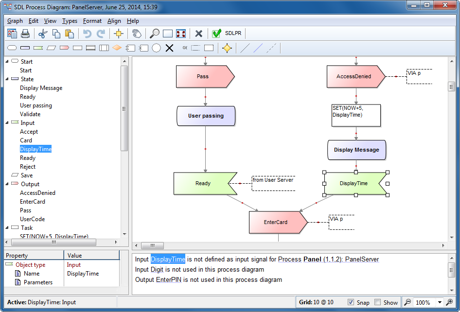 Diagram Editor with liveCheck