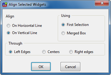 Align Selected Widgets