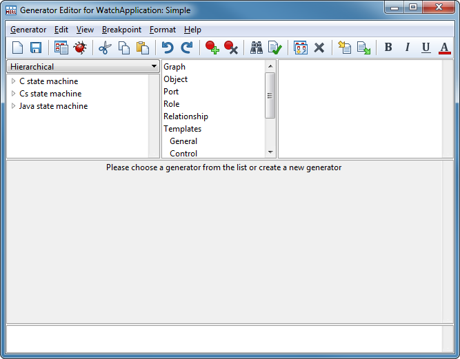 Empty Generator Editor