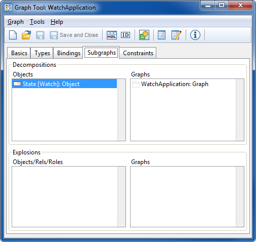 Graph decomposition definer