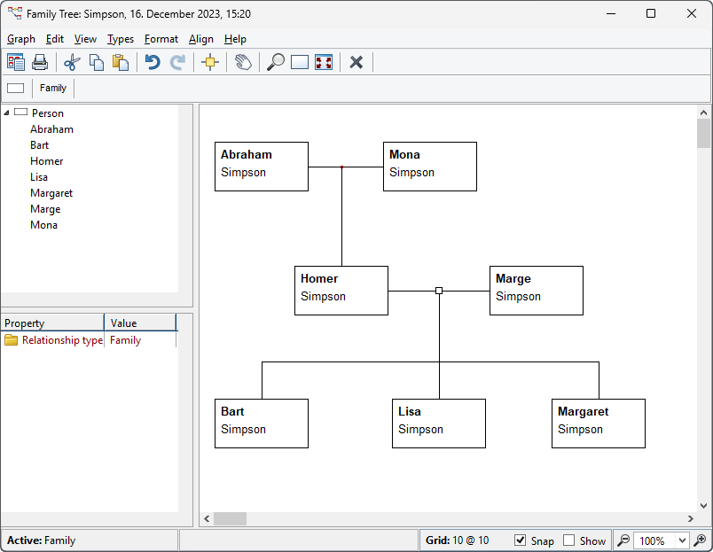Diagram Editor with complete diagram