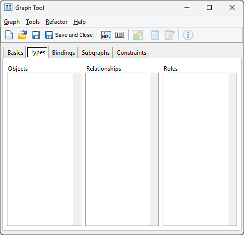 Graph Tool Types page
