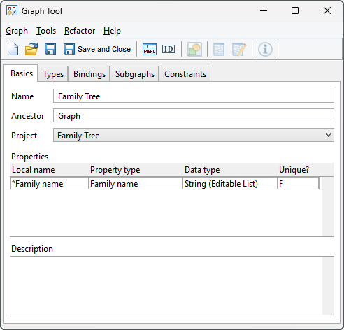 Graph Tool with property