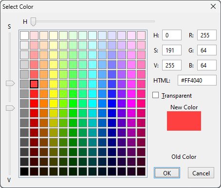 Colors Selection