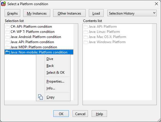 Component Selection Tool
