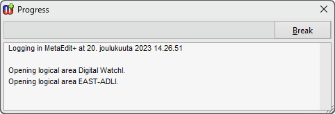 Generation progress bar