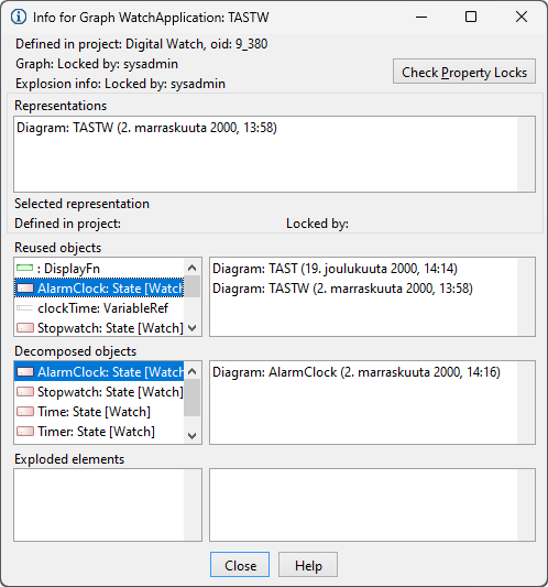 Info Tool for graphs