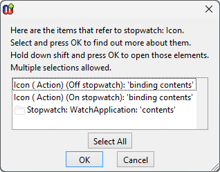 Inspecting usage of element