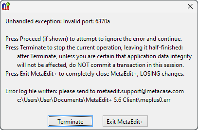 Interrpution Dialog