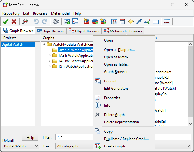 Opening Diagram Editor