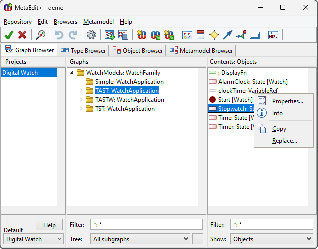 Opening Info Tool for Stopwatch