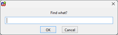 Text Find dialog