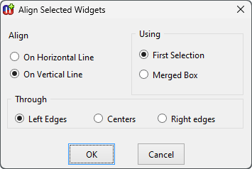 Align Selected Widgets