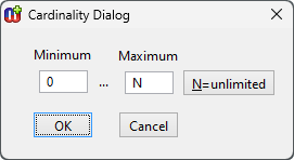 Cardinality Dialog