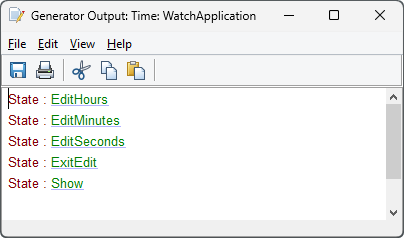 Generator Output for Time 1