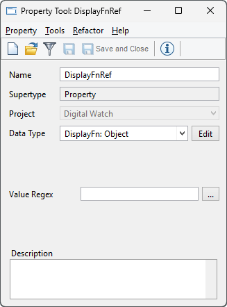 Property Tool with object as datatype