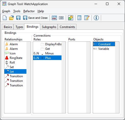 Binding definition for Constant
