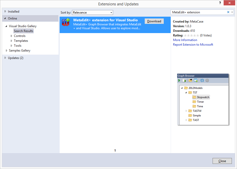 Downloading Visual Studio plugin
